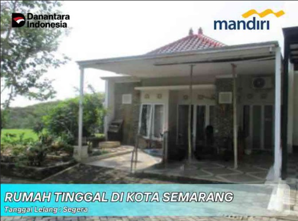 DIJUAL CEPAT !! Rumah Bagus di Semarang
Rumah Lelang Bank MANDIRI. Perum Beranda Bali Payon Amartha Kota Semarang, Prov. Jawa Tengah
